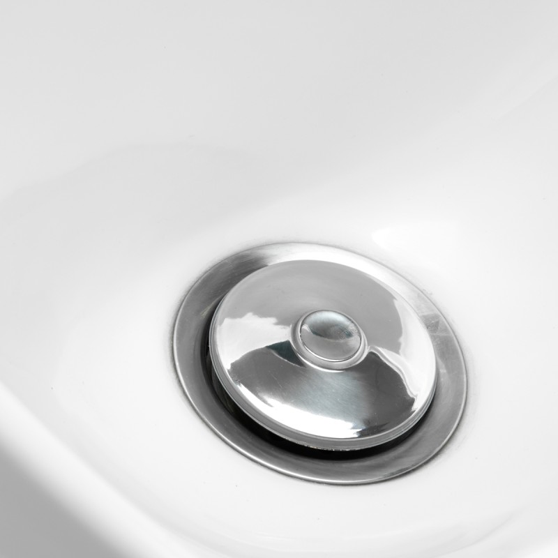 Czarna myjnia fryzjerska złote detale