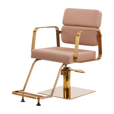 Gabbiano fotel fryzjerski Porto złoto beżowy -Meble fryzjerskie- 