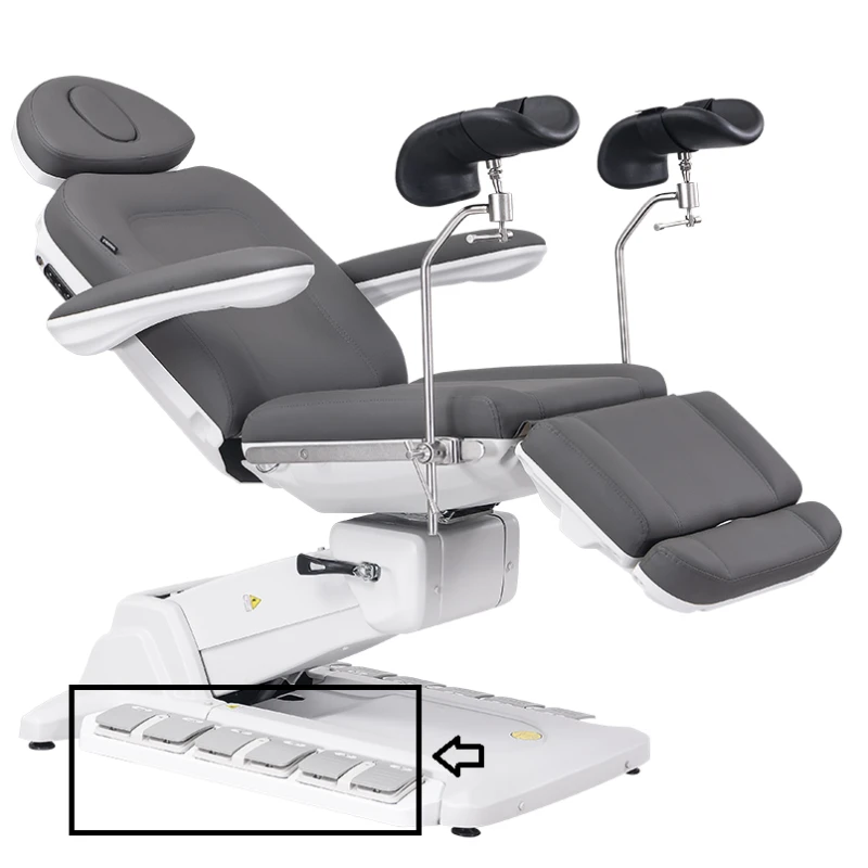 Szeroka baza fotela SIMUS i podnóżek