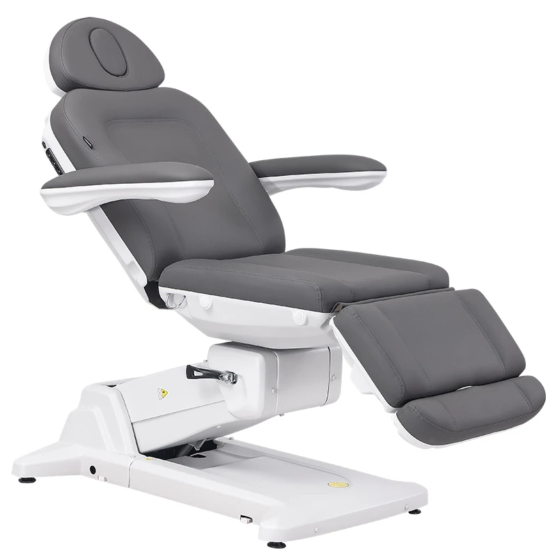 Fotel kosmetyczny elektryczny SIMUS biały do zabiegów SPA i masażu