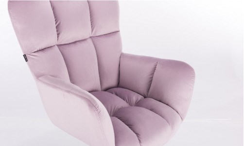 krzesło kosmetyczne welurowe tapicerowane