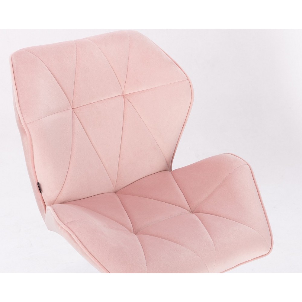 krzesło kosmetyczne w kolorze różowym