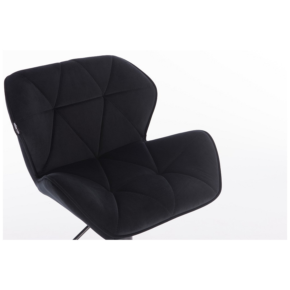 czarne krzesło kosmetyczne petyr obrotowe
